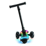 Premium 3-Wheel Foldable Kids Scooter with RGB Rainbow LED Deck & Flashing Wheels