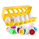 Matching Eggs Color Recognition & Shape 12 Pieces