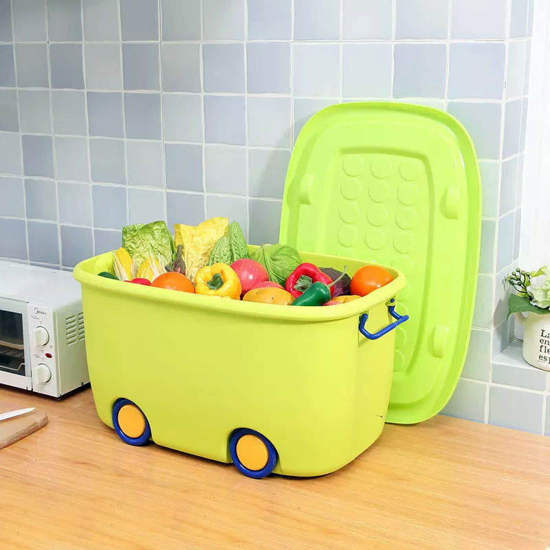 Aqua Multi-Purpose Plastic Extra Large Storage Container Box - KidoKraze