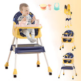 Dual-Height Convertible Station with Interactive Toy Bar & Locking Wheels