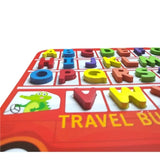 3D Educational Alphabet Travel Bus Toy
