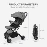 Ultra-Lightweight Foldable Baby Stroller – Compact & Travel-Friendly