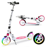 LuminaGlide Pro | Foldable LED Kick Scooter with Dual Braking System