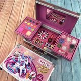 Unicorn Makeup Kit for Girls - Washable Kids Vanity Set with 37 Pieces and Travel Case