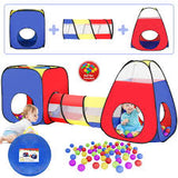 3-in-1 Kids' Adventure Play Tent with Tunnel & Ball