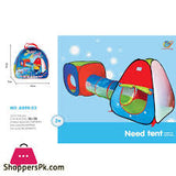 3-in-1 Kids' Adventure Play Tent with Tunnel & Ball