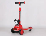 Mickey Mouse Clubhouse Adventure 3-Wheel Kick Scooter - Red & Black with LED Wheels