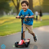 3-Wheel Kids Kick Scooter – Racing Edition with Extra-Wide Wheels & Adjustable Handlebar