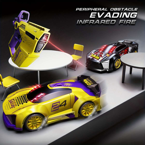 Toy Infrared Laser Gun & Remote Control Car | Car Shooting Game