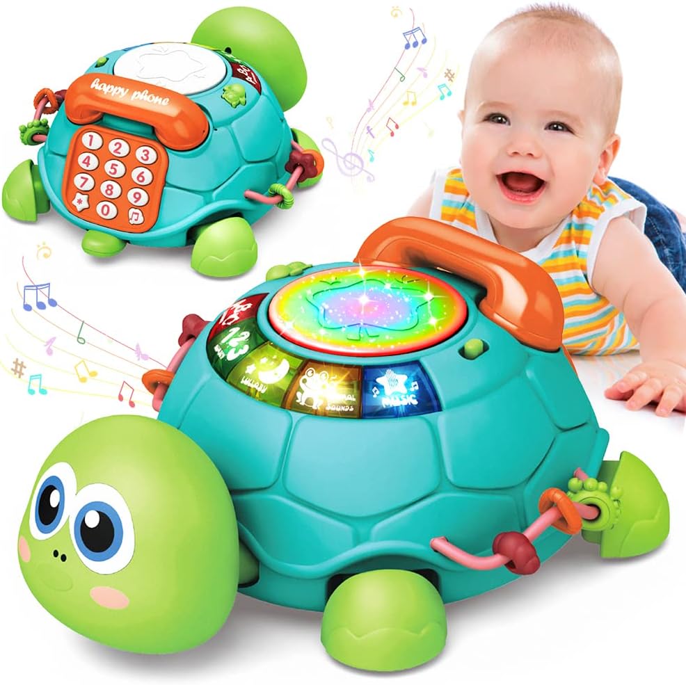 Musical Turtle Phone Toy – Interactive Learning Toy for Babies