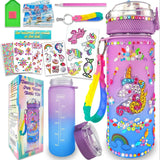 Product Title: DIY Unicorn Water Bottle Decoration Kit for Girls STEM Art and Craft Set with Rhinestone Stickers