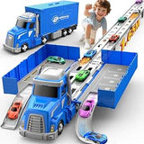 Deformation Folding Track Transporter Truck with Ejection Launcher and Alloy Cars