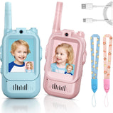 2Pcs Rechargeable Kids Video Walkie Talkie