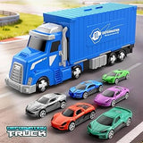 Deformation Folding Track Transporter Truck with Ejection Launcher and Alloy Cars