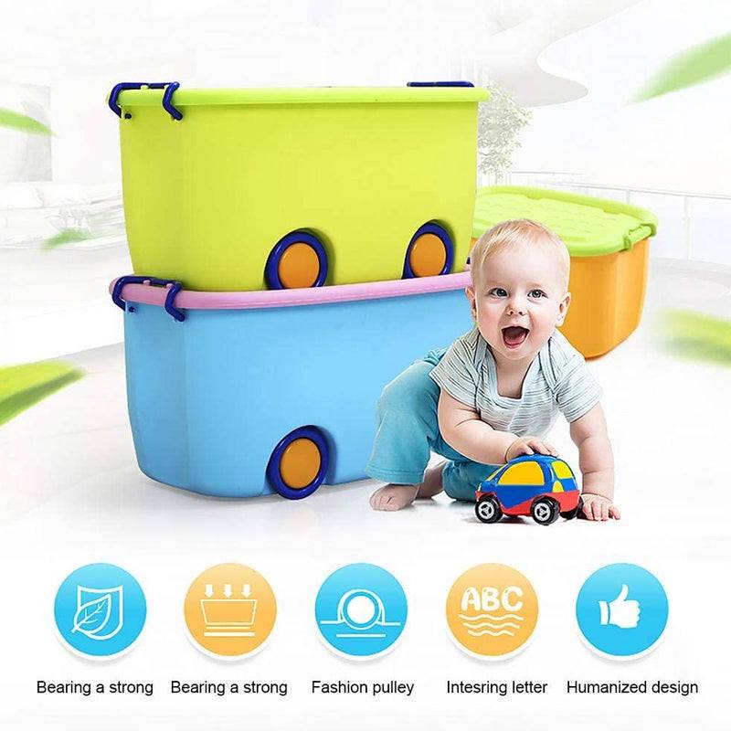 Aqua Multi-Purpose Plastic Extra Large Storage Container Box - KidoKraze