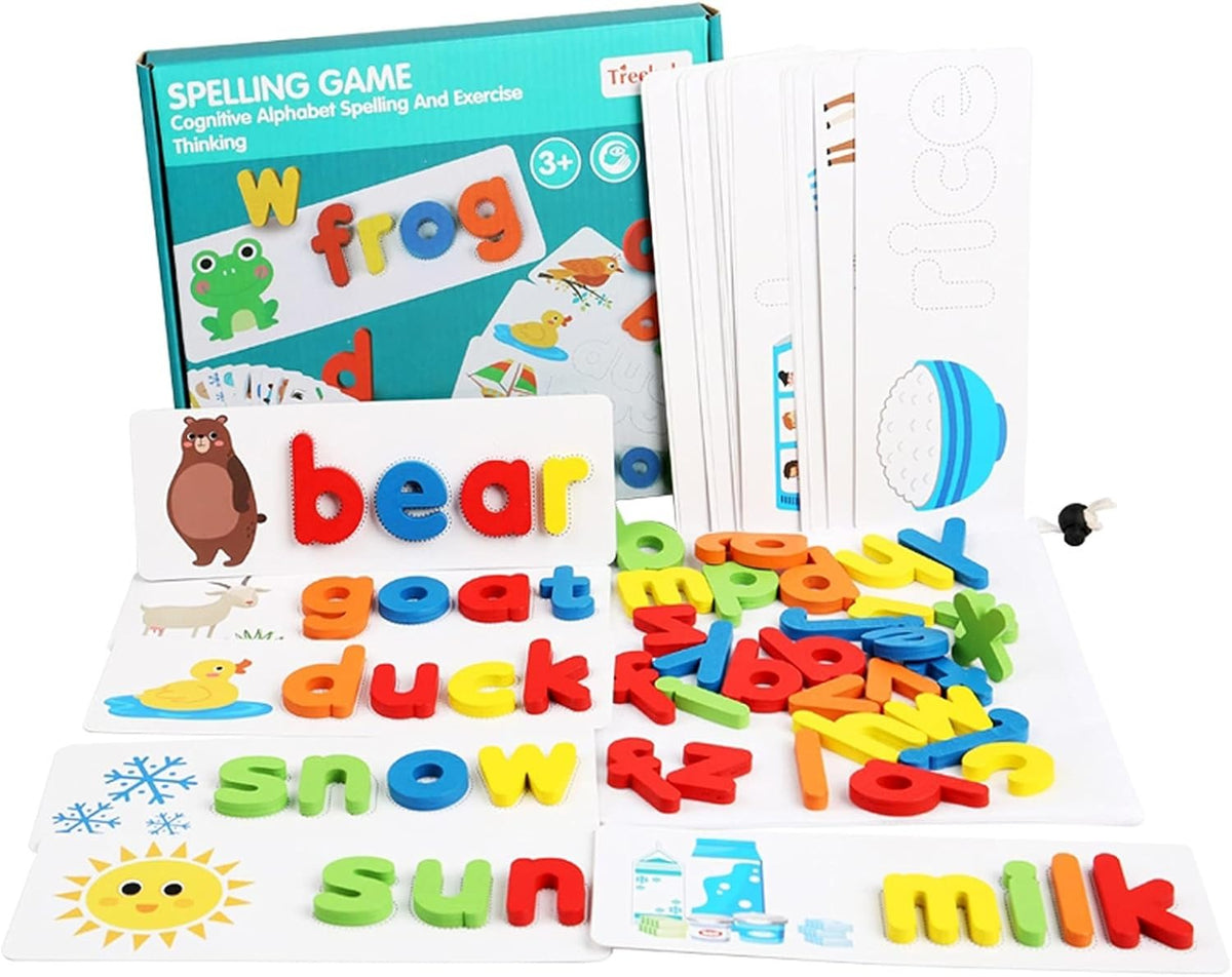 Engaging Kids Wooden Alphabet Spelling Game
