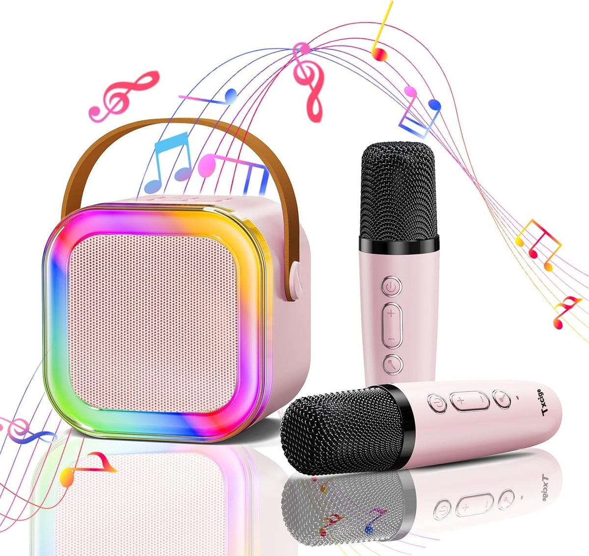K12 Mini Wireless Mic Speaker with RGB Lights