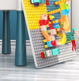 Kids Building Blocks Table with Chair & Learning Station (72 Pcs)