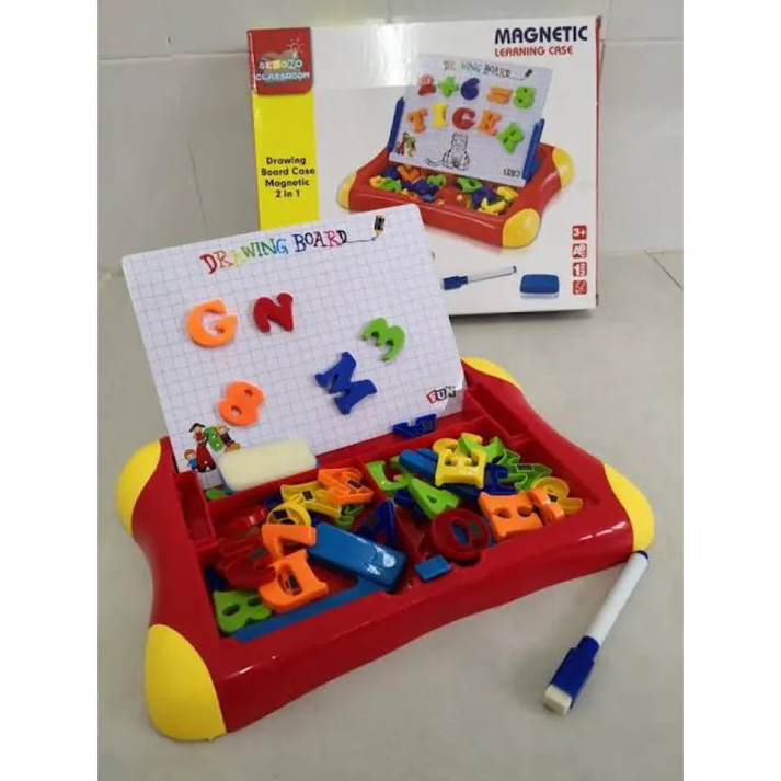 Magnetic Board with Letters & Numbers for kids