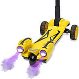 Kids Rocket Spray Scooter with LED Music & Jet Mist"