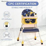 Dual-Height Convertible Station with Interactive Toy Bar & Locking Wheels